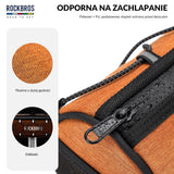 ROAD TO SKY Torby na Kierownicę Rowerową Wodoodporna Odblaskowa Stabilna 1,5L-Pomarańczowy