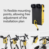 ROCKBROS 100% Wodoodporna Torba na Ramę 1,3L Szczelna i Trwała-AS-160 Torby na kierownicę