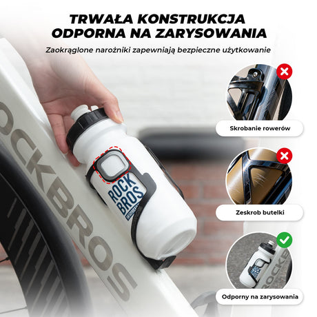 ROCKBROS Aluminiowy Koszyk na Bidon Ultra Lekki i Wytrzymały-BBC2504 Uchwyty na bidon