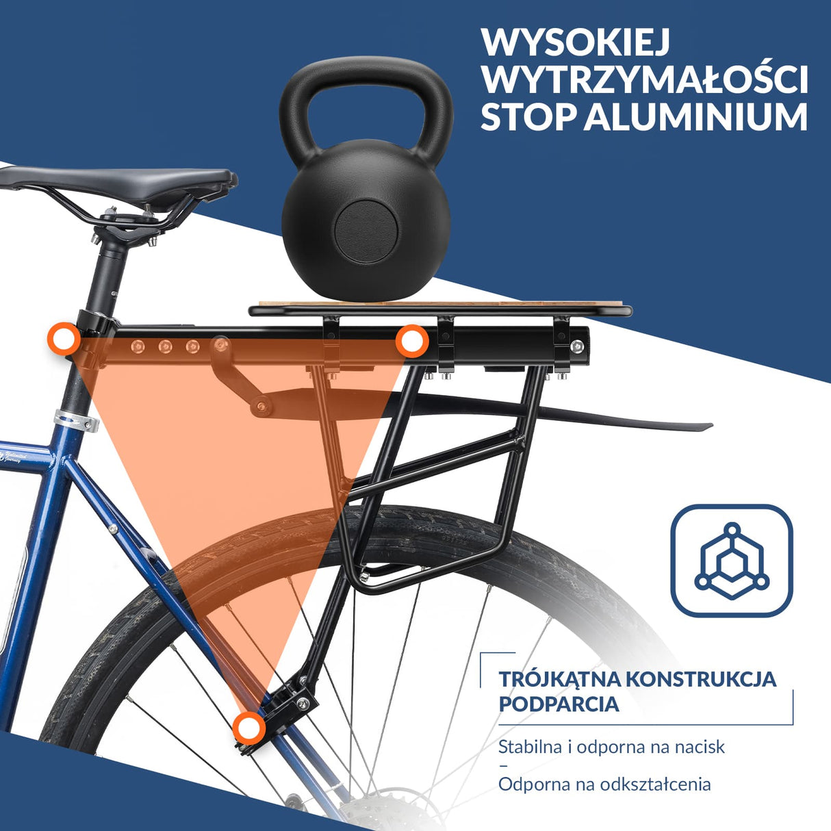 Bagażnik Rowerowy Wykonany Z Regulowane Szybkozamykacz Z Błotnikiem-RBHJ-1