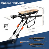Bagażnik Rowerowy Wykonany Z Regulowane Szybkozamykacz Z Błotnikiem-RBHJ-1