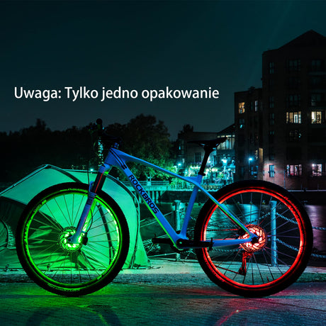 ROCKBROS Światło Koła Rowerowego USB-Ładowalna, Wodoodporna Lampa Do Obręczy Światła rowerowe