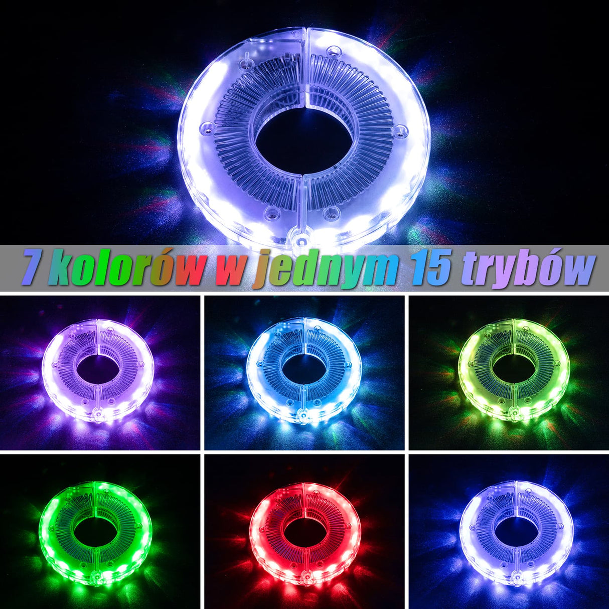 ROCKBROS Światło Koła Rowerowego USB-Ładowalna, Wodoodporna Lampa Do Obręczy Światła rowerowe