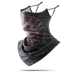 ROCKBROS Chusta Bandana Oddychająca UPF 50+ Osłony twarzySzary i czarny