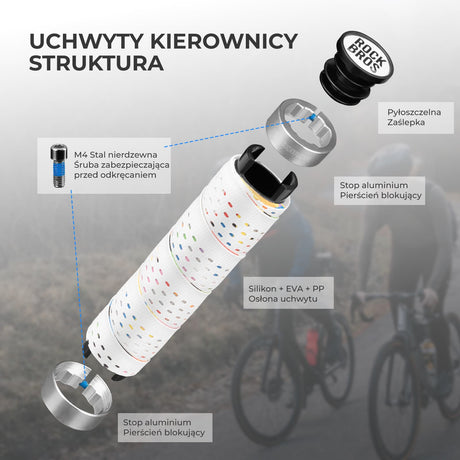 ROCKBROS Chwyty Rowerowe 22,2 mm z Podwójną Blokadą-GR0112 Rączki rowerowe