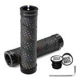 ROCKBROS Chwyty Rowerowe 22,2 mm z Podwójną Blokadą-GR0112 Rączki roweroweCzarny