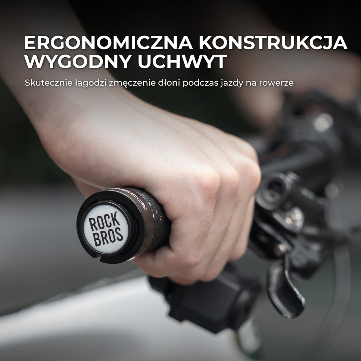 ROCKBROS Chwyty Rowerowe 22,2 mm z Podwójną Blokadą-GR0112 Rączki rowerowe