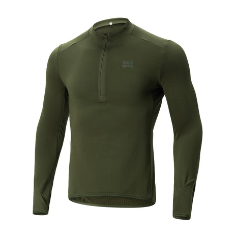 ROCKBROS Ciepła Bluza Kurtki z Polarem Ciemnozielony-YPW080 Kurtki