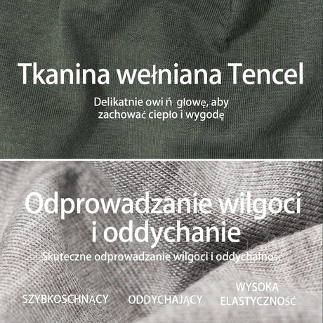 ROCKBROS Ciepła Czapka Rowerowa z Wełny i Tencelu-YDM002 Czapki