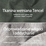 ROCKBROS Ciepła Czapka Rowerowa z Wełny i Tencelu-YDM002 Czapki