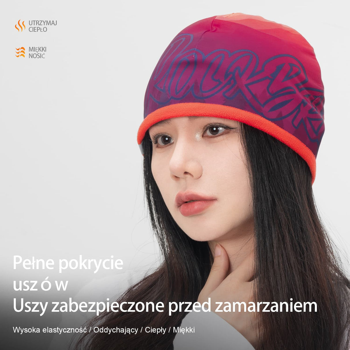 ROCKBROS Dwustronna Ciepła Czapka z Dzianiny Kaszmirowej-YDM001 Kominiarki