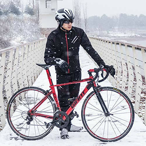 Kurtka Rowerowa Oddychająca, Wodoodporna, z Odblaskowymi Paskami