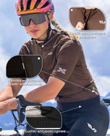 ROCKBROS Damska Koszulka Rowerowa Termoaktywna Szybkoschnąca Koszulki