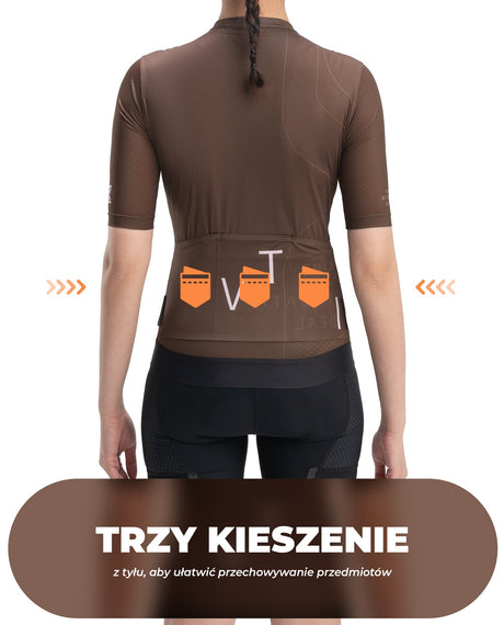 ROCKBROS Damska Koszulka Rowerowa Termoaktywna Szybkoschnąca Koszulki