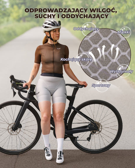 ROCKBROS Damska Koszulka Rowerowa Termoaktywna Szybkoschnąca Koszulki