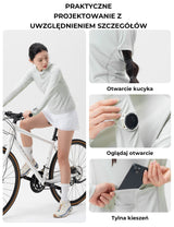 ROCKBROS Damska Bluza Rowerowa Z Kapturem UPF 50+ -YPW078-1 Koszulki