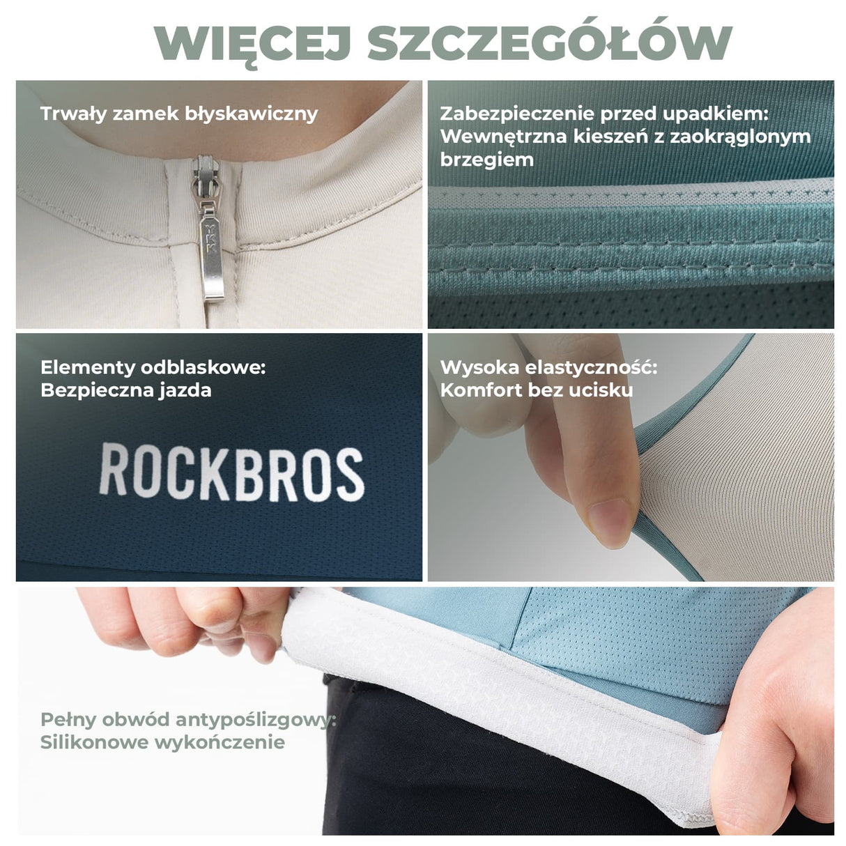 ROCKBROS Damska Koszulka Rowerowa Morandi Koszulki