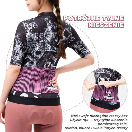 ROCKBROS Damska koszulka rowerowa z filtrem UV i systemem Quick-Dry-YDDX012 Koszulki