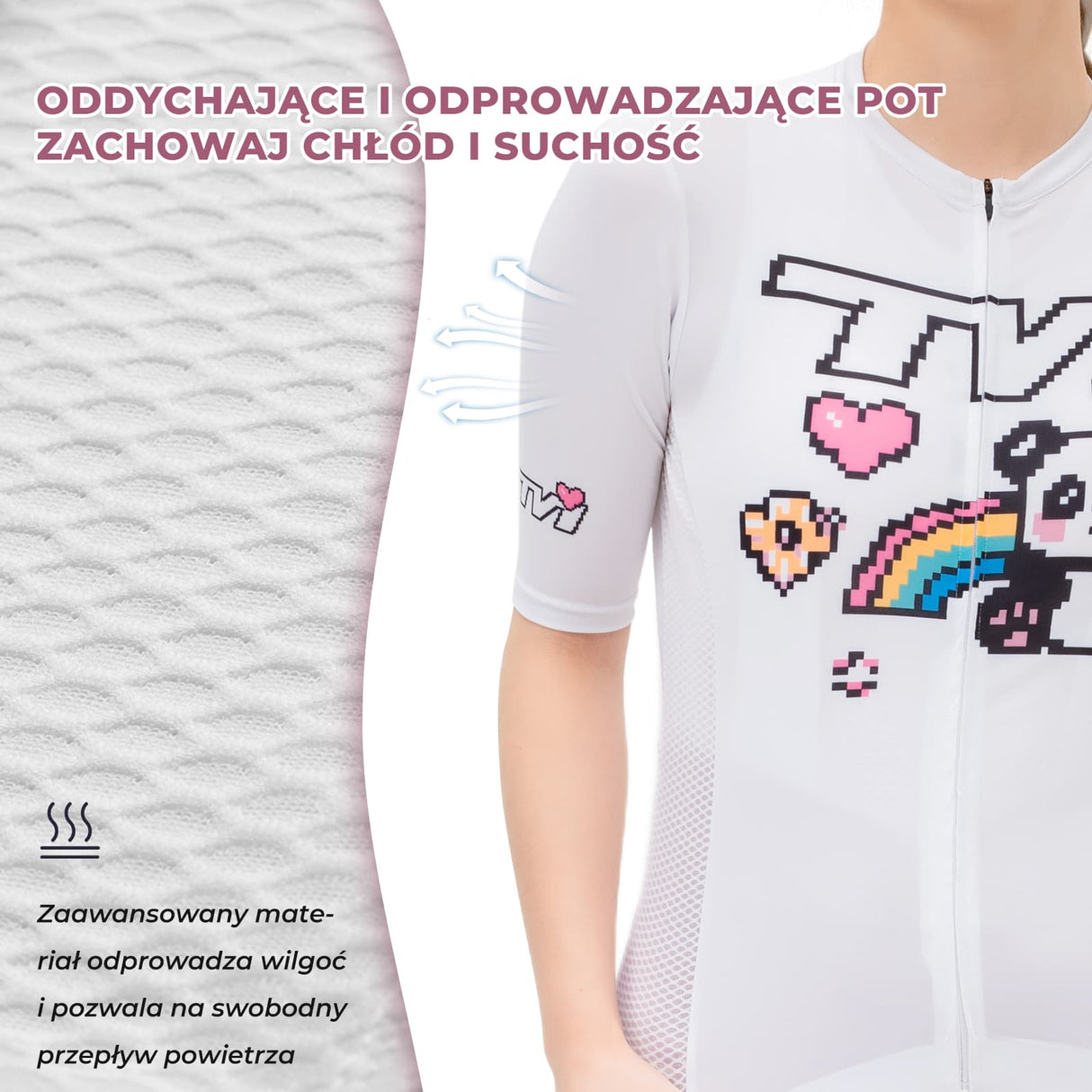 Damska koszulka rowerowa z filtrem UV i systemem Quick-Dry-YDDX012