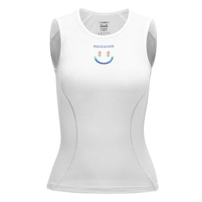 ROCKBROS ROCKBROS Damska koszulka rowerowa oddychająca koszulka funkcyjna XS-XXL KamizelkiAzja XS/S Biały
