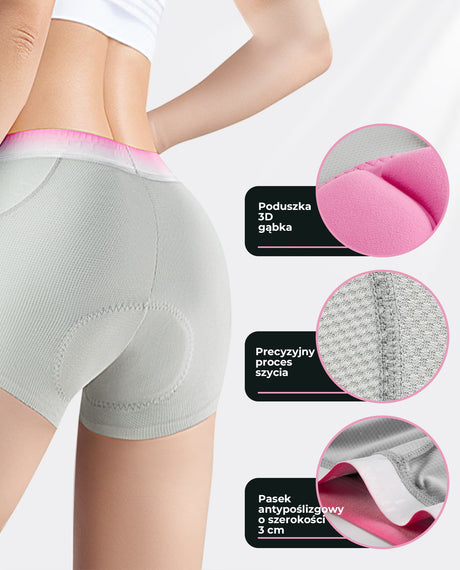 ROCKBROS Damskie Bokserki Rowerowe Ergonomiczna Wkładka 3D i Oddychalność-YDNK001 Majtki rowerowe