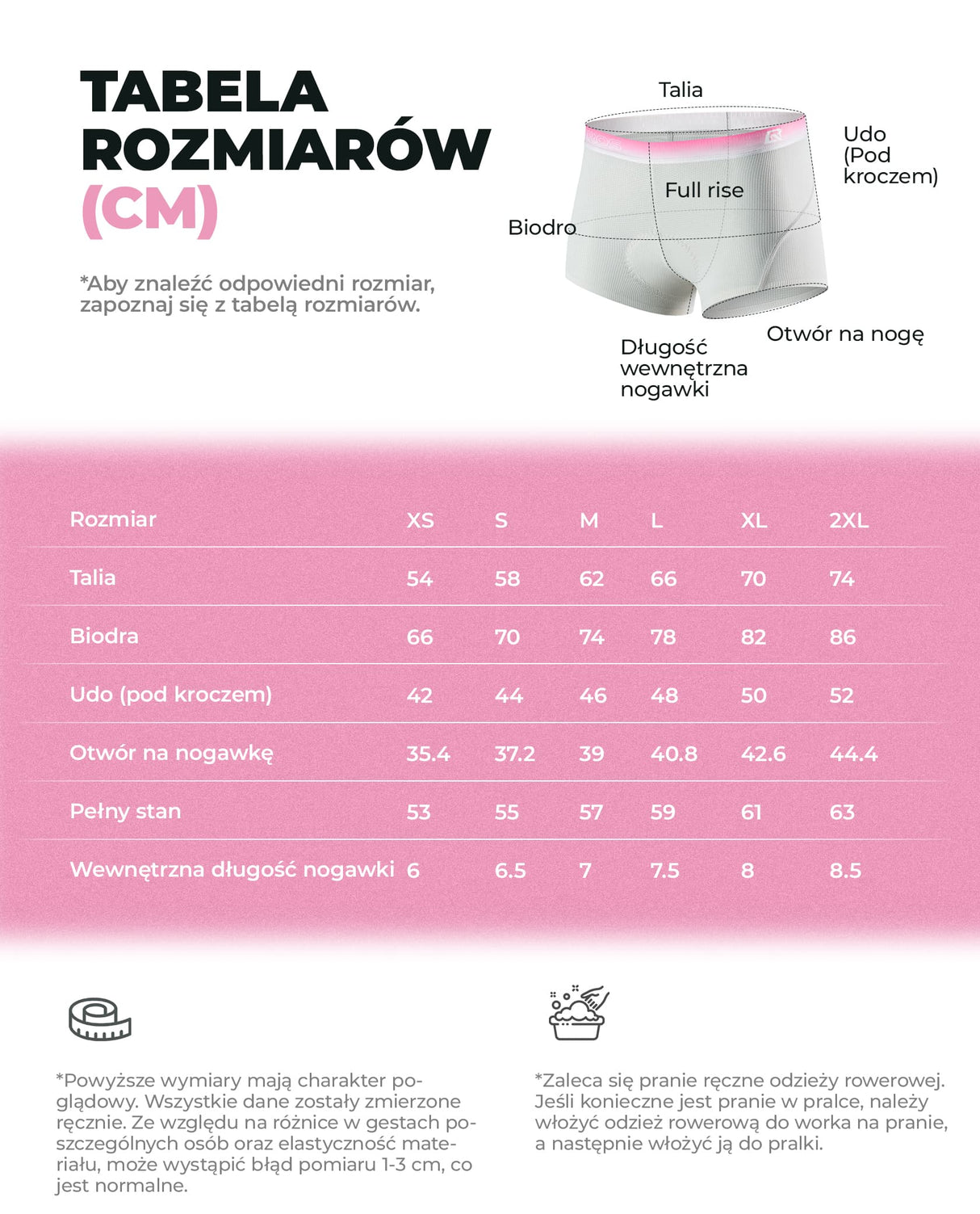 ROCKBROS Damskie Bokserki Rowerowe Ergonomiczna Wkładka 3D i Oddychalność-YDNK001 Majtki rowerowe