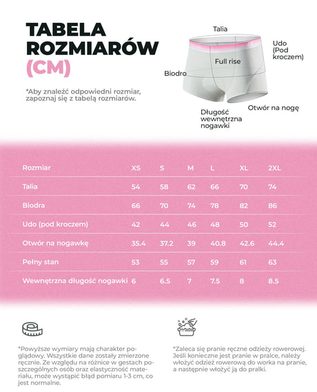 ROCKBROS Damskie Bokserki Rowerowe Ergonomiczna Wkładka 3D i Oddychalność-YDNK001 Majtki rowerowe