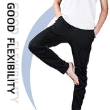 ROCKBROS Długie Spodnie Rowerowe Męskie Sportowe Spodnie do Biegania Czarne Spodnie