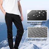 ROCKBROS Długie Spodnie Rowerowe Męskie Sportowe Spodnie do Biegania Czarne Spodnie