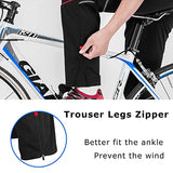ROCKBROS Długie Spodnie Rowerowe Męskie Sportowe Spodnie do Biegania Czarne Spodnie