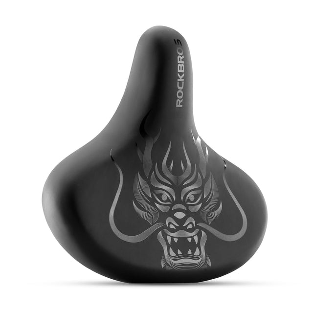 ROCKBROS ROCKBROS Duże, wygodne, ergonomiczne siodełko rowerowe, siodełko rowerowe MTB szosowe dla mężczyzn i kobiet, amortyzująca i wodoodporna poduszka, 27x26cm Siodełka rowerowe