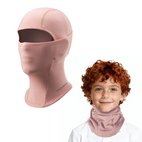 ROCKBROS Dziecięca Kominiarka Zimowa Wiatro-LF8734 KominiarkiRóżowy