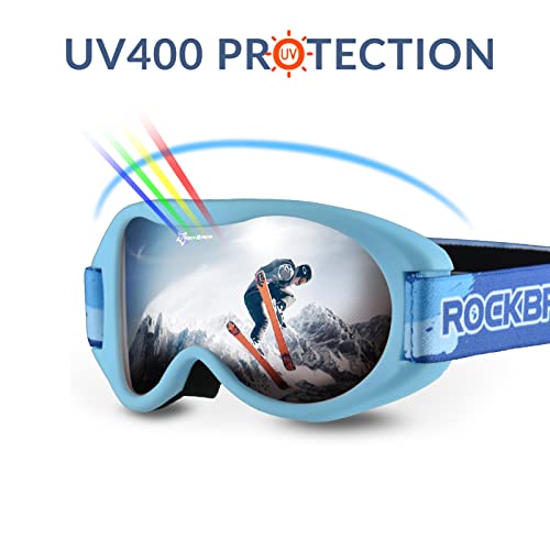 ROCKBROS Dziecięce gogle narciarskie Snowboard Okulary Ochrona przed promieniowaniem UV-1927 Gogle narciarskie