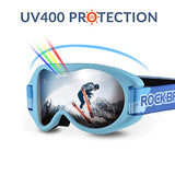 ROCKBROS Dziecięce gogle narciarskie Snowboard Okulary Ochrona przed promieniowaniem UV-1927 Gogle narciarskie