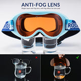 ROCKBROS Dziecięce gogle narciarskie Snowboard Okulary Ochrona przed promieniowaniem UV-1927 Gogle narciarskie