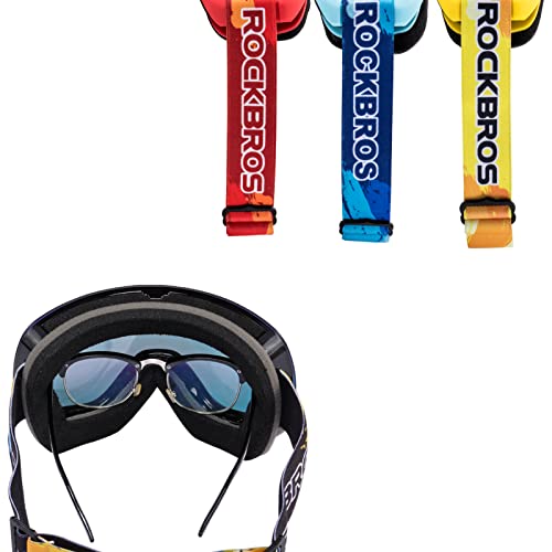 ROCKBROS Dziecięce gogle narciarskie Snowboard Okulary Ochrona przed promieniowaniem UV-1927 Gogle narciarskie