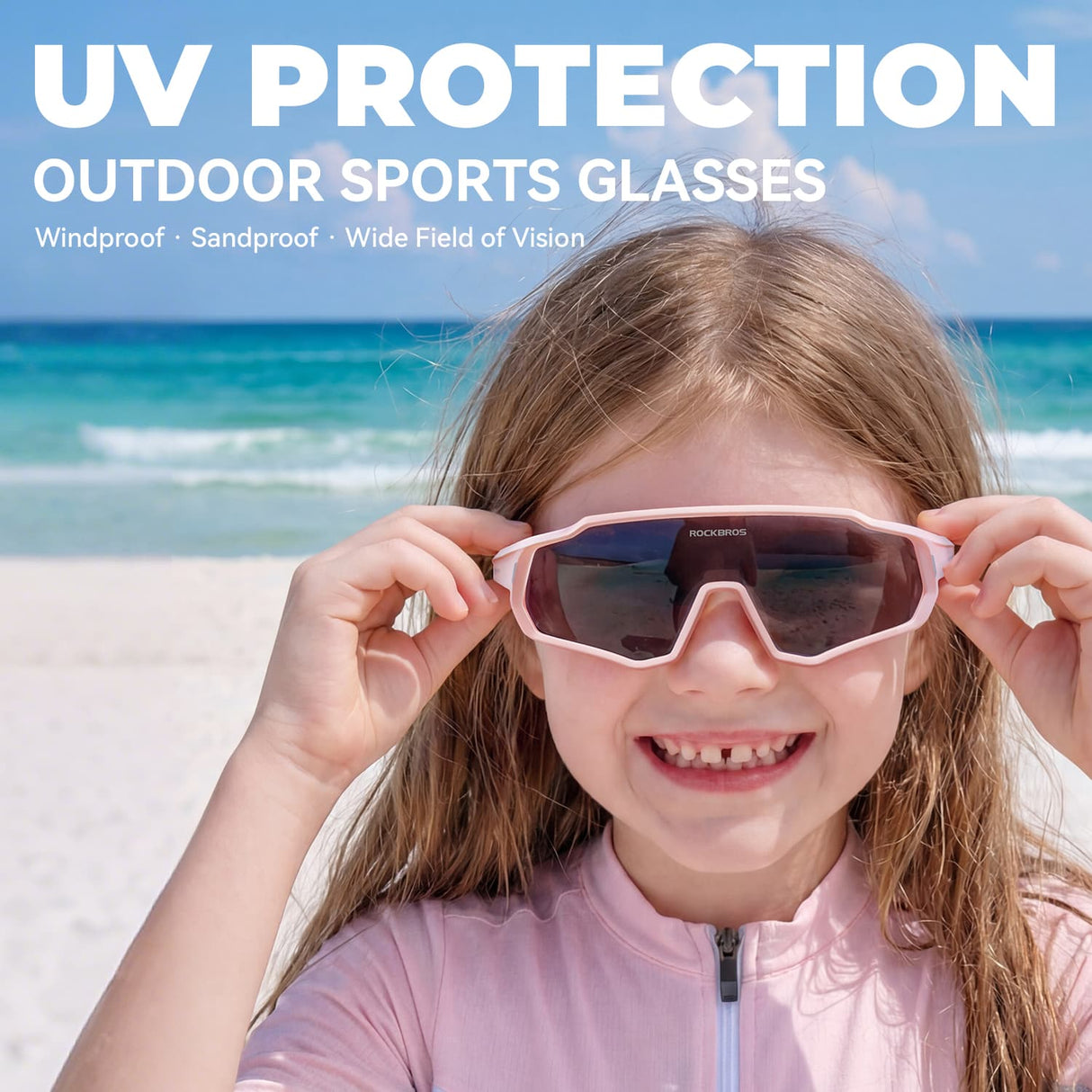 ROCKBROS Dziecięce Okulary Sportowe Inteligentna Ochrona Wzroku i Komfort-SP383 Okulary i gogle