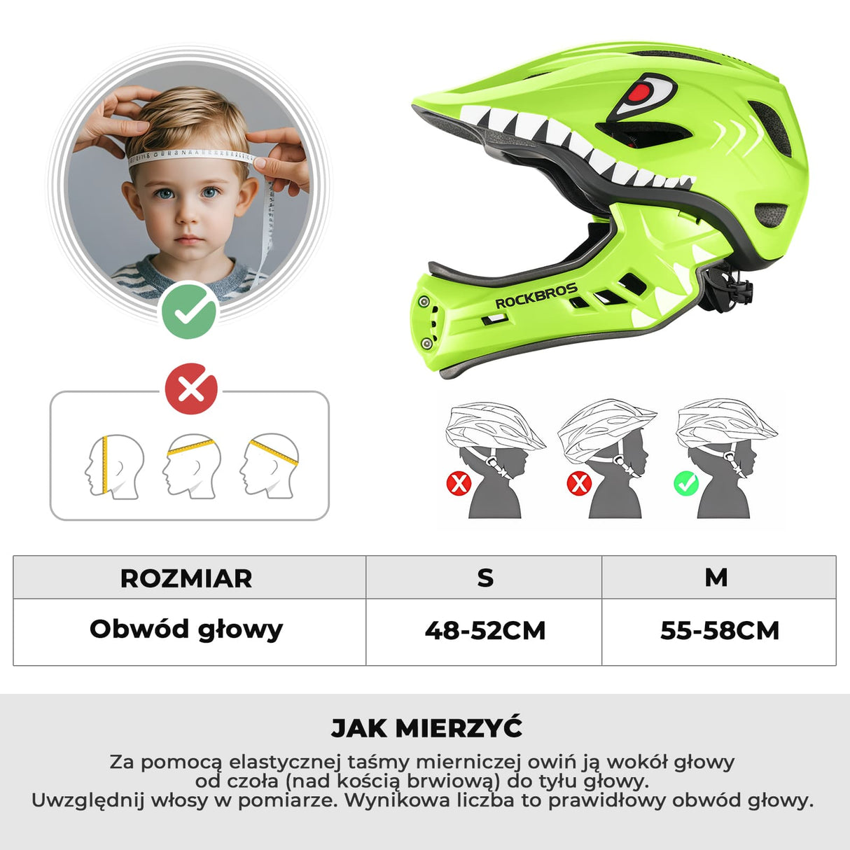 Kask Dziecięcy z Motywem Kreskówkowym i Odpinaną Osłoną Podbródka-TT-32