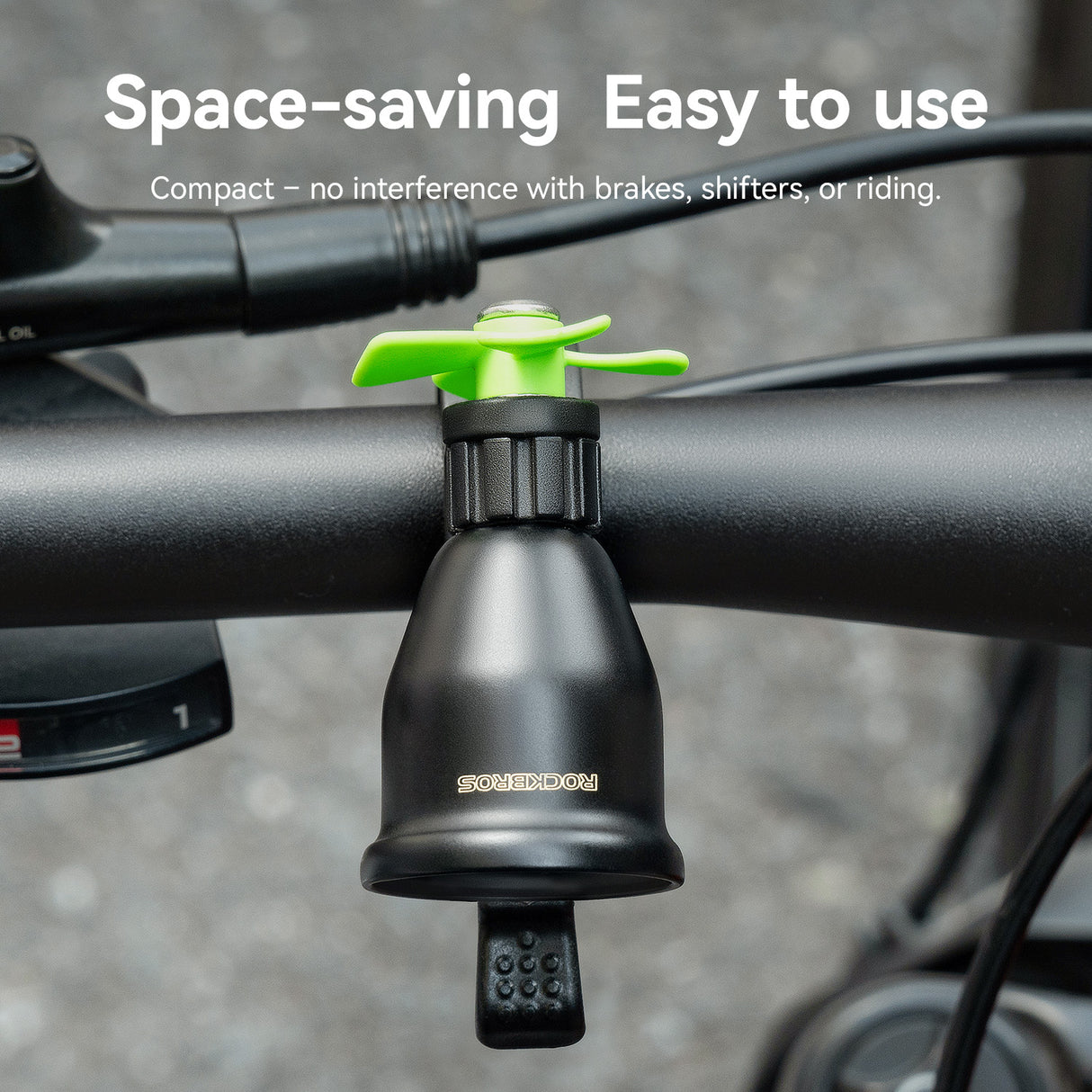 Dzwonek Rowerowy z Wiatraczkiem 80dB Pasująca Średnica Kierownicy 22–31,8 mm