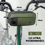 ROCKBROS Ekologiczna Tyvek® Torby na Kierownicę 2-w-1 Pojemność 1,5 L-DB001 Torby na kierownicę