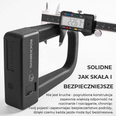 ROCKBROS Inteligentna Blokada Rowerowa w Kształcie Litery U z NFC-RBNS1 Zapięcia
