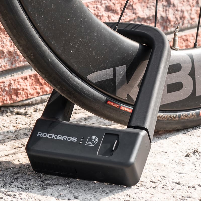 ROCKBROS Inteligentna Blokada Rowerowa w Kształcie Litery U z NFC-RBNS1 Zapięcia