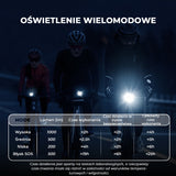 ROCKBROS Przednie Światło Rowerowe 1000 lm z Cyfrowym Wyświetlaczem-M6 Światła rowerowe