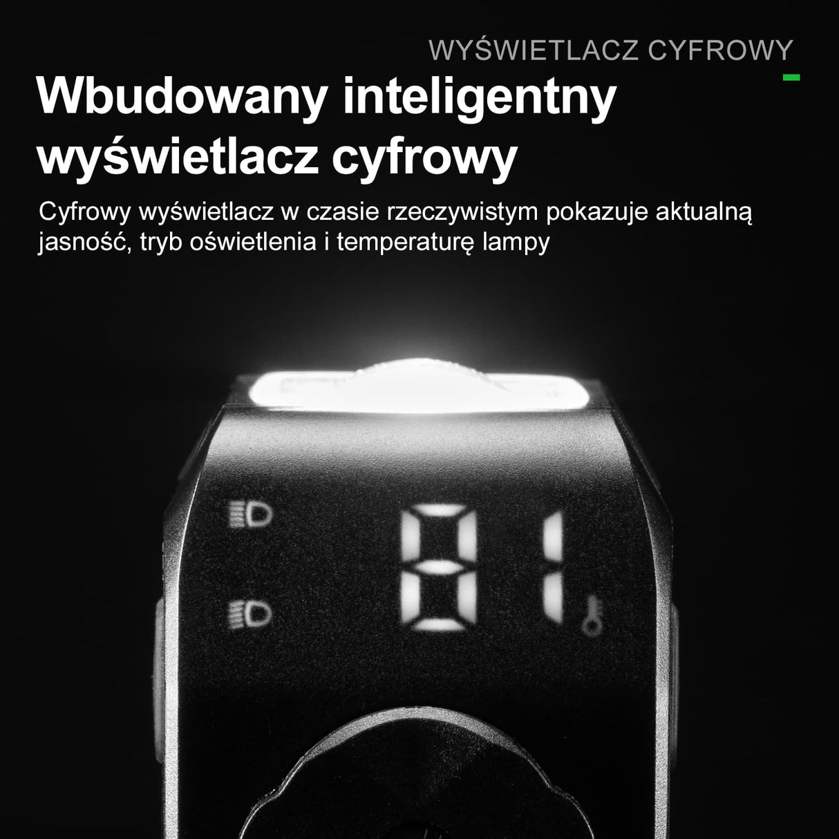 ROCKBROS Przednia Lampa Rowerowa z Pilotem Wysoka Jasność 1600LM-M8 Światła rowerowe