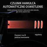 ROCKBROS Tylna Lampka Rowerowa USB Z Czujnikiem Hamowania 5 Trybów-REX02 Światła rowerowe