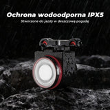 ROCKBROS Inteligentna Lampka Tylna z Klaksonem – A8Pro Światła rowerowe