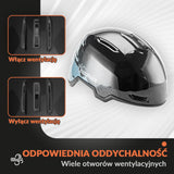 ROCKBROS Qunature Kask Narciarski z Ochraniaczami i Nausznikiem dla Kobiet i Mężczyzn-S-313 Kaski