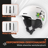 ROCKBROS Qunature Kask Narciarski z Ochraniaczami i Nausznikiem dla Kobiet i Mężczyzn-S-313 Kaski