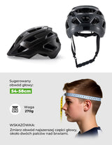 ROCKBROS Kaski Dla Dzieci Można Zamontować Regulowane Oświetlenie Pojazdu-LK-67 Kaski