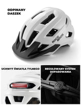 ROCKBROS Kaski Dla Dzieci Można Zamontować Regulowane Oświetlenie Pojazdu-LK-67 Kaski